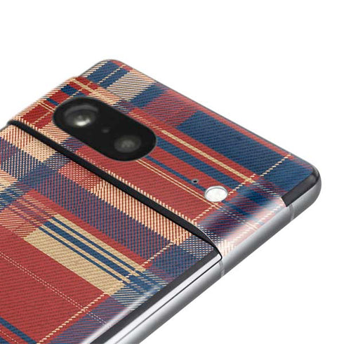 Red and Blue Plaid Pixel Skins